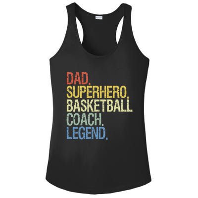 Basketball coach dad Ladies PosiCharge Competitor Racerback Tank