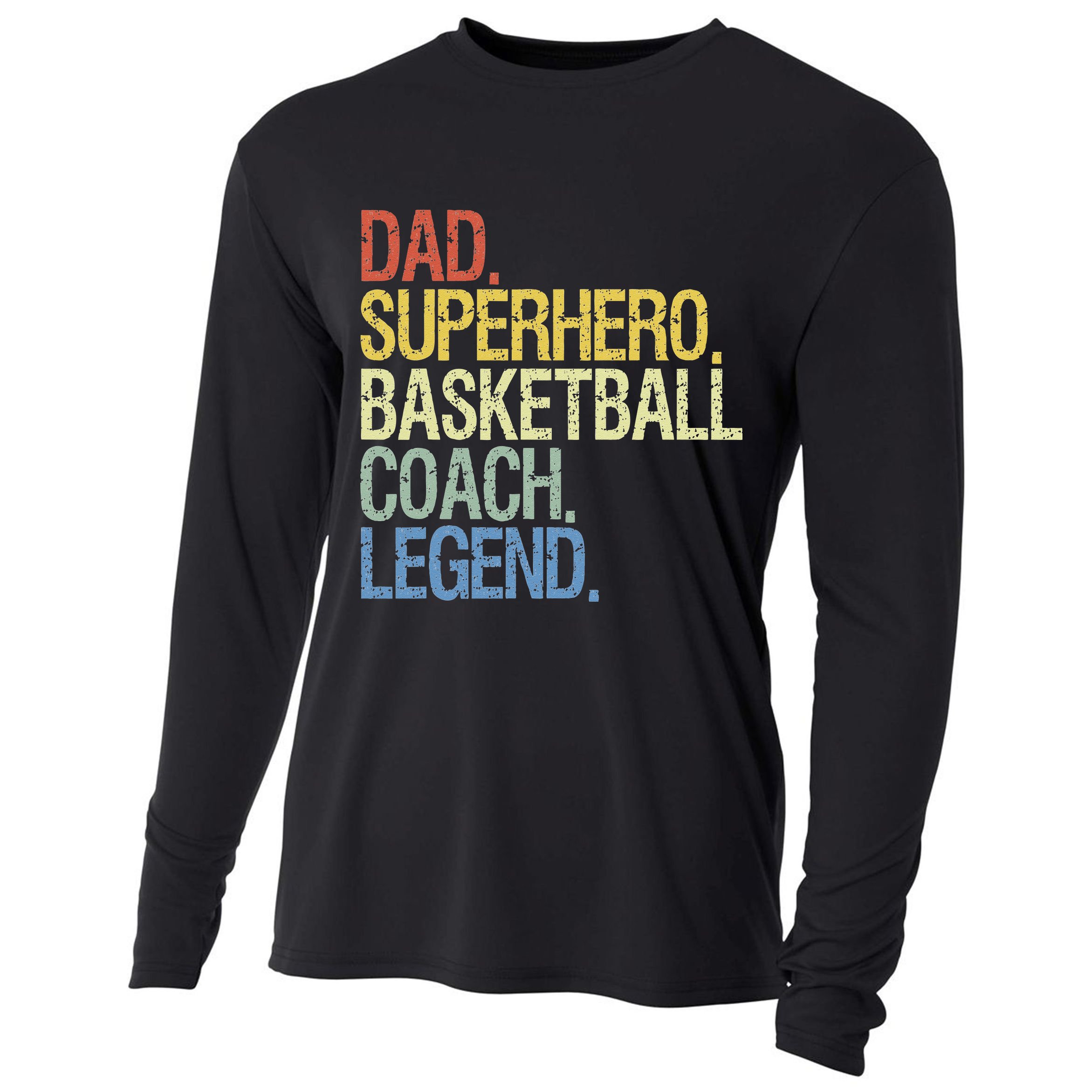 Basketball coach dad Cooling Performance Long Sleeve Crew