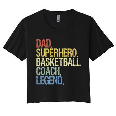 Basketball coach dad Women's Crop Top Tee