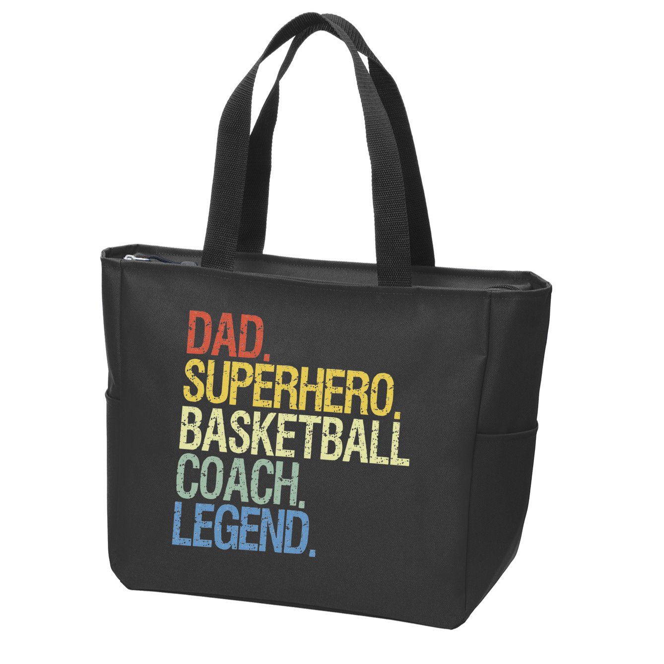 Basketball coach dad Zip Tote Bag