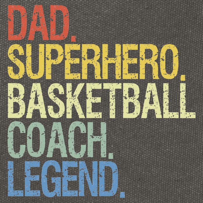 Basketball coach dad Cotton Canvas Backpack