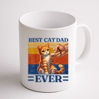 Best Cat Dad Ever Vintage Best Tabby Cat Dad Orange Tabby Coffee Mug