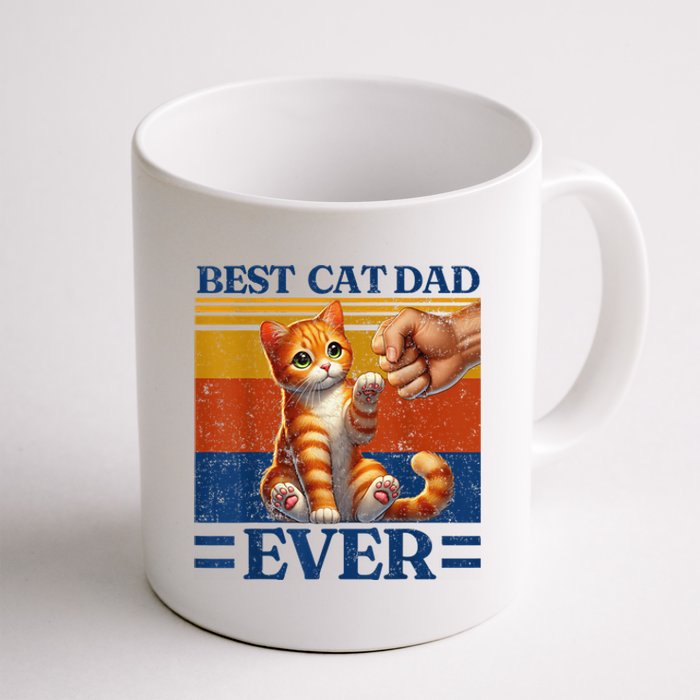 Best Cat Dad Ever Vintage Best Tabby Cat Dad Orange Tabby Coffee Mug