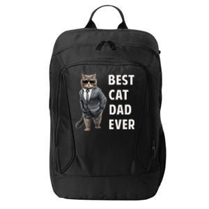 Best Cad Dad Ever Cool Father Cat Daddy City Backpack