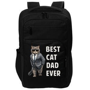 Best Cad Dad Ever Cool Father Cat Daddy Impact Tech Backpack