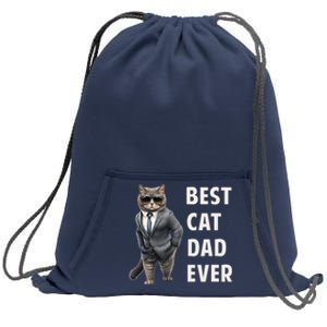 Best Cad Dad Ever Cool Father Cat Daddy Sweatshirt Cinch Pack Bag