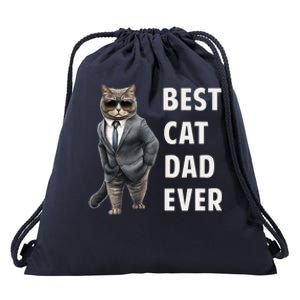 Best Cad Dad Ever Cool Father Cat Daddy Drawstring Bag