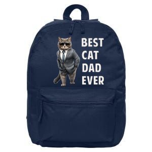 Best Cad Dad Ever Cool Father Cat Daddy 16 in Basic Backpack