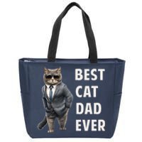 Best Cad Dad Ever Cool Father Cat Daddy Zip Tote Bag