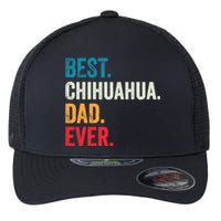 Best Chihuahua Dad Ever Retro Vintage Sunset Flexfit Unipanel Trucker Cap