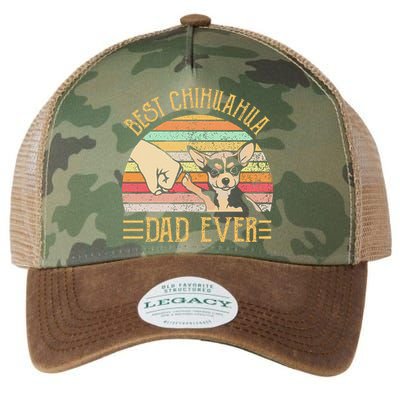 Best Chihuahua Dad Ever Legacy Tie Dye Trucker Hat