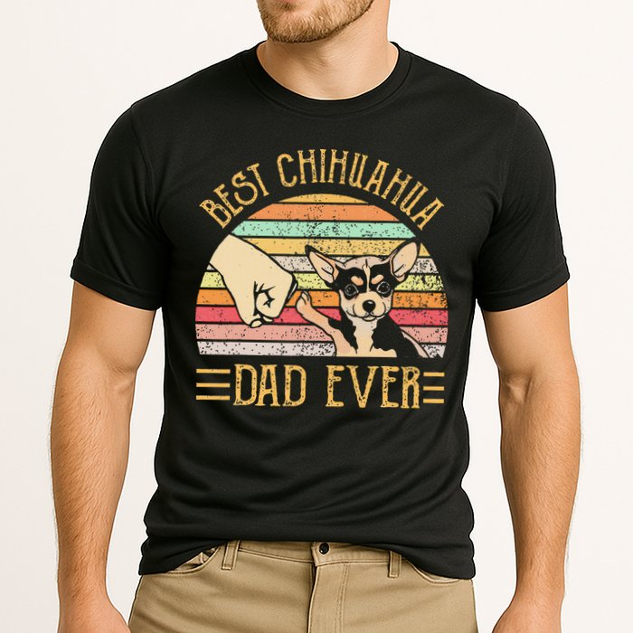 Best Chihuahua Dad Ever Cooling Performance Crew T-Shirt