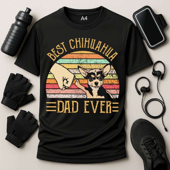 Best Chihuahua Dad Ever Cooling Performance Crew T-Shirt