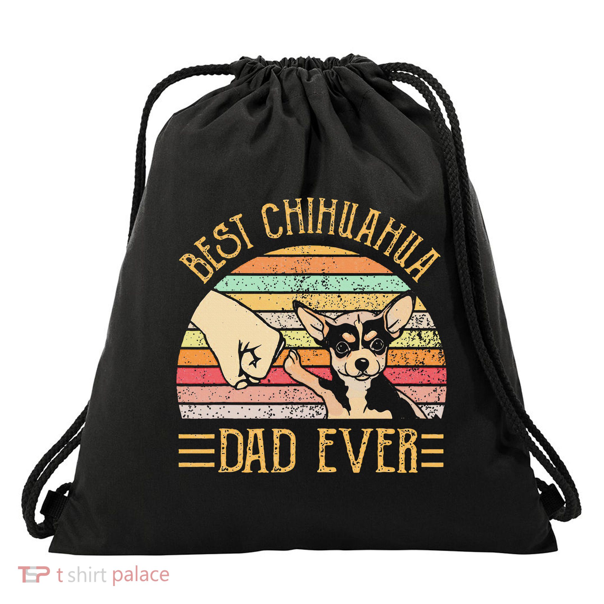 Best Chihuahua Dad Ever Drawstring Bag