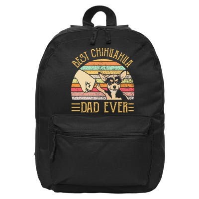 Best Chihuahua Dad Ever 16 in Basic Backpack
