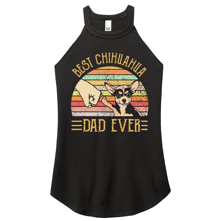 Best Chihuahua Dad Ever Women's Perfect Tri Rocker Tank