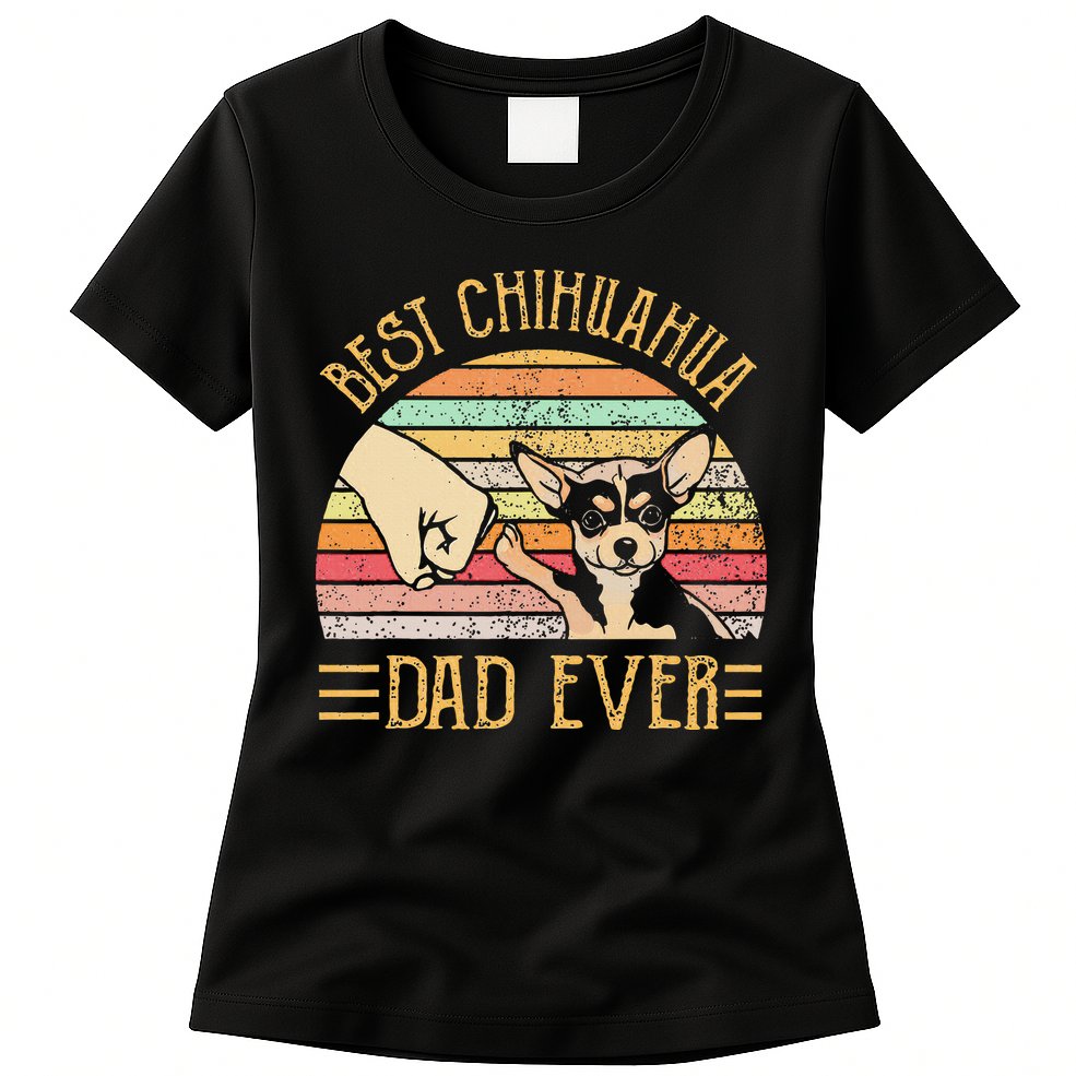 Best Chihuahua Dad Ever Womens T-Shirt