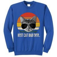 Best Cat Dad Ever Gift Vintage Retro Cat Daddy Cat Father Gift Sweatshirt