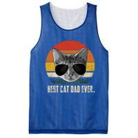 Best Cat Dad Ever Gift Vintage Retro Cat Daddy Cat Father Gift Mesh Reversible Basketball Jersey Tank