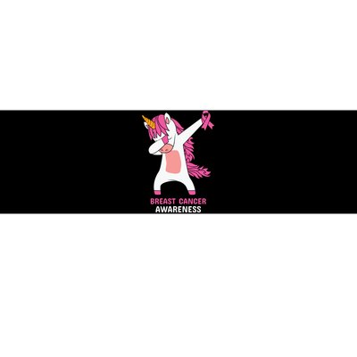 Breast Cancer Dabbing Unicorn, Fight Cancer, Pink Ribbon Breast Cancer, Survivor Bumper Sticker