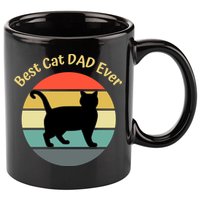 Best Cat Dad Ever 11oz C Handle Ceramic Mug