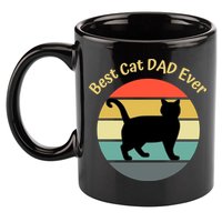 Best Cat Dad Ever 11oz C Handle Ceramic Mug