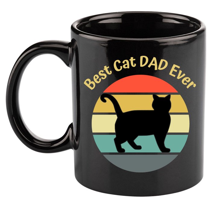 Best Cat Dad Ever 11oz C Handle Ceramic Mug