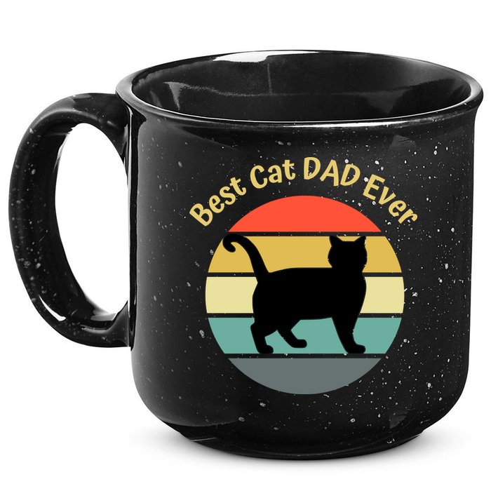 Best Cat Dad Ever 15oz Campfire Ceramic Mug