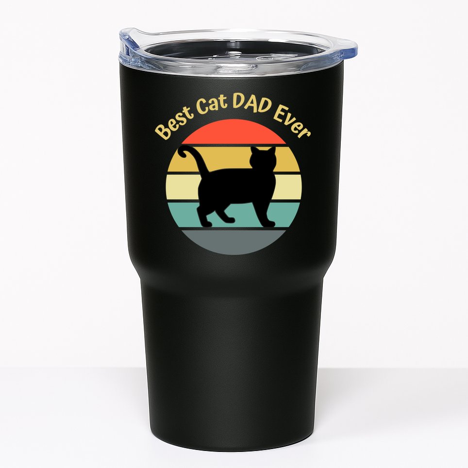 Best Cat Dad Ever Tumbler