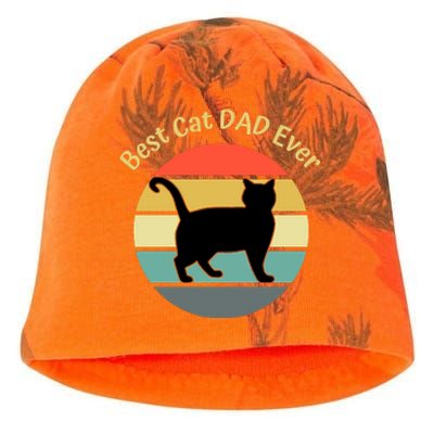 Best Cat Dad Ever Kati - Camo Knit Beanie