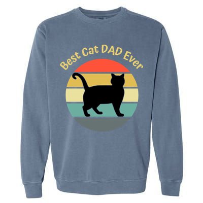Best Cat Dad Ever Garment-Dyed Sweatshirt