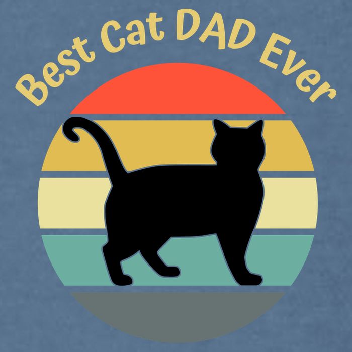 Best Cat Dad Ever Garment-Dyed Sweatshirt