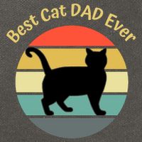 Best Cat Dad Ever Cotton Canvas Backpack