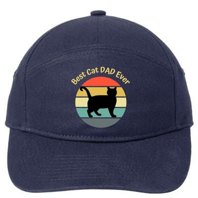 Best Cat Dad Ever 7-Panel Snapback Hat
