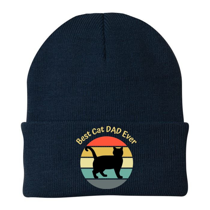 Best Cat Dad Ever Knit Cap Winter Beanie