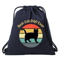 Best Cat Dad Ever Drawstring Bag