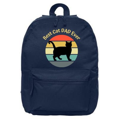 Best Cat Dad Ever 16 in Basic Backpack
