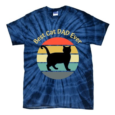 Best Cat Dad Ever Tie-Dye T-Shirt