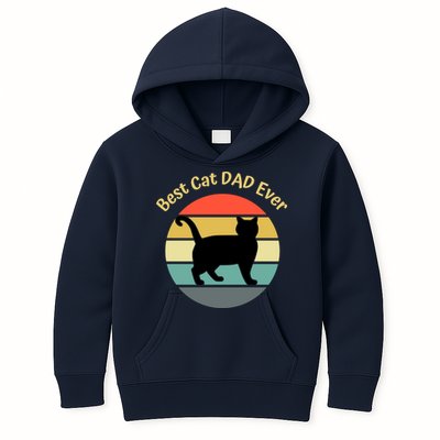 Best Cat Dad Ever Kids Hoodie