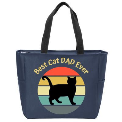 Best Cat Dad Ever Zip Tote Bag