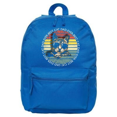 Best Cat Dad Ever Gift 16 in Basic Backpack