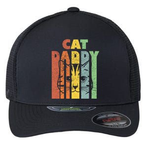 Best Cat Daddys Kitten Daddy The Catfather Cat Daddy Gift Flexfit Unipanel Trucker Cap