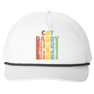 Best Cat Daddys Kitten Daddy The Catfather Cat Daddy Gift Snapback Five-Panel Rope Hat