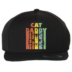 Best Cat Daddys Kitten Daddy The Catfather Cat Daddy Gift Wool Snapback Cap