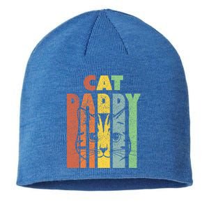 Best Cat Daddys Kitten Daddy The Catfather Cat Daddy Gift Sustainable Beanie