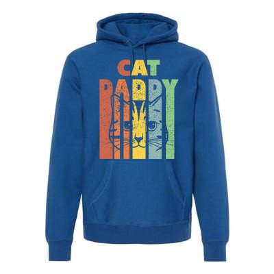 Best Cat Daddys Kitten Daddy The Catfather Cat Daddy Gift Premium Hoodie