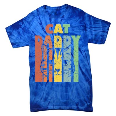 Best Cat Daddys Kitten Daddy The Catfather Cat Daddy Gift Tie-Dye T-Shirt