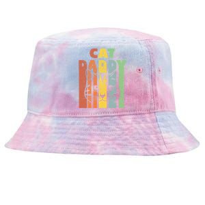 Best Cat Daddys Kitten Daddy The Catfather Cat Daddy Gift Tie-Dyed Bucket Hat