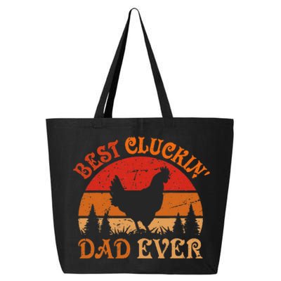 Best Cluckin Dad Ever FatherS Day 25L Jumbo Tote