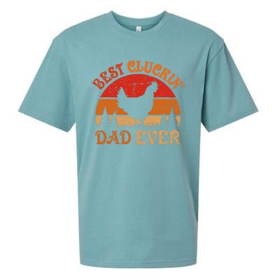 Best Cluckin Dad Ever FatherS Day Sueded Cloud Jersey T-Shirt